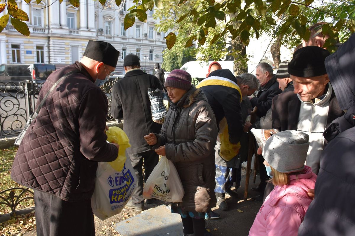 В Одесі «Лицарі Колумба» провели благодійну акцію «Нагодуй бідного»