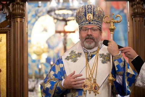 Проповідь Блаженнішого Святослава у свято Введення у храм Пресвятої Богородиці та в день інтронізації Донецького екзарха Максима Рябухи