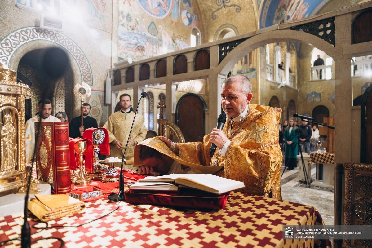 «Кожен із нас має бути євхаристією для інших», — єпископ Дмитро Григорак у Патріаршому прокатедральному соборі Святої Софії в Римі