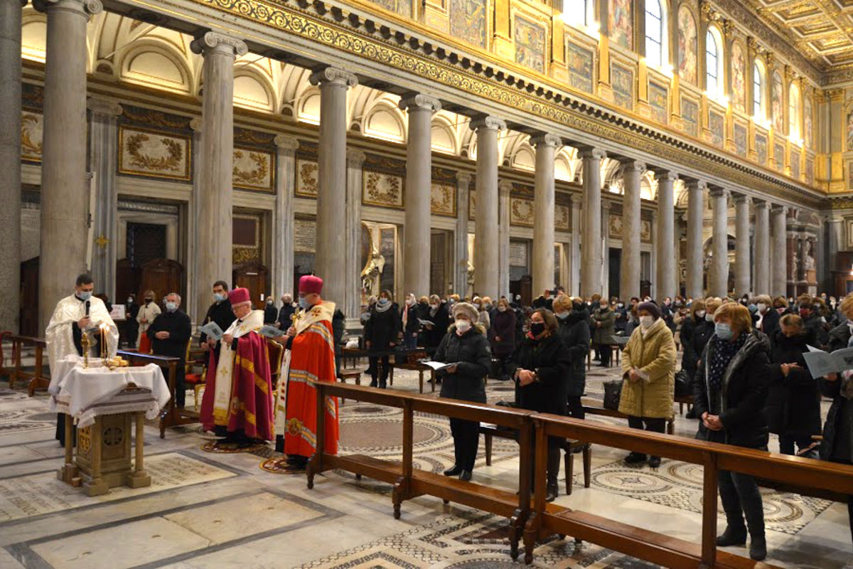 Відбулася різдвяна проща Української парафії свв. Сергія і Вакха в Римі до папської базиліки Санта Марія Маджоре 