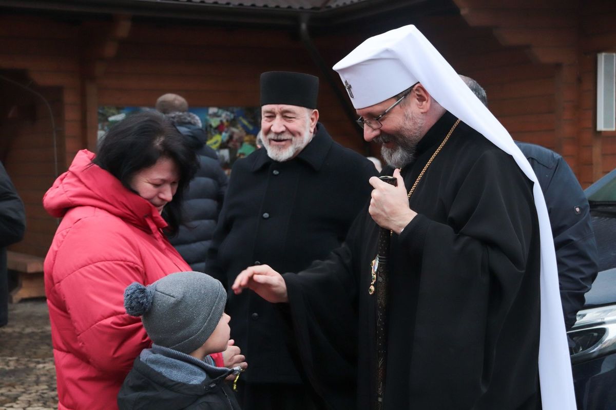 Блаженніший Святослав під час відвідин Запоріжжя, 16 грудня 2022 року (Фото: Олександр Савранський).