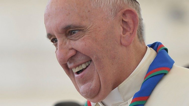 Папа Франциск під час зустрічі із скаутами в 2015 році