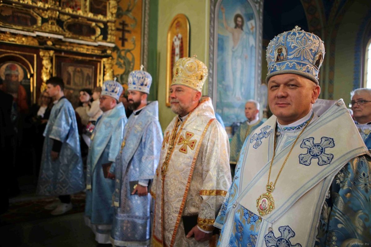 Єпископ Аркадій Троханоський під час святкувань у м. Ярослав (Польща), 16 травня 2026 року.