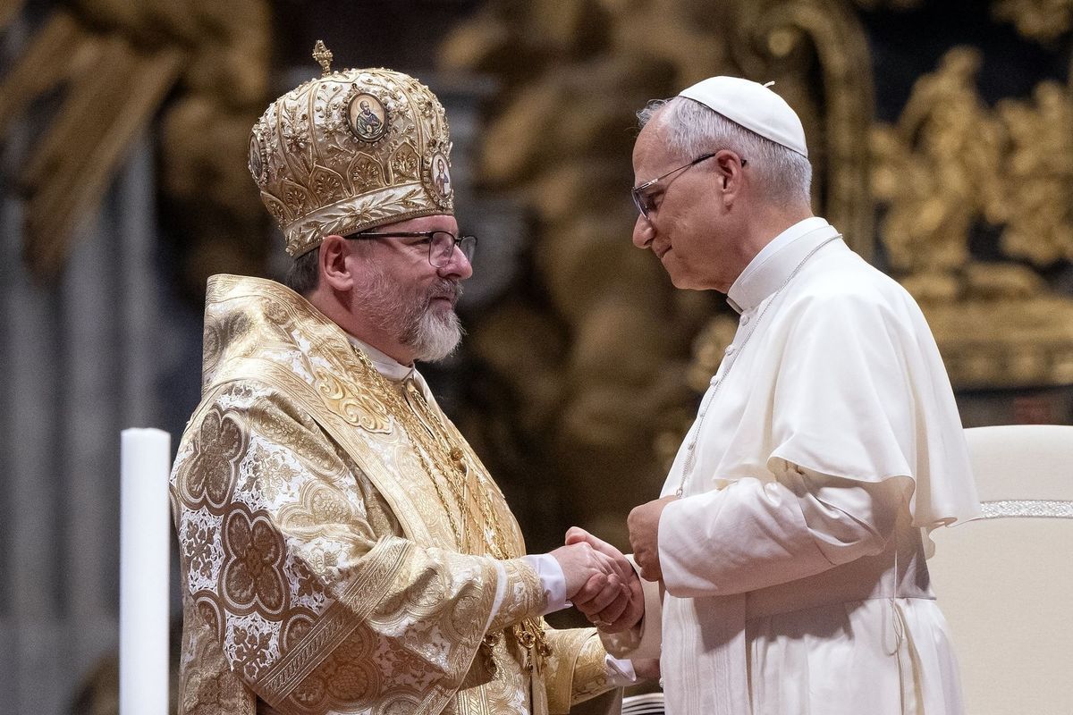 Блаженніший Святослав привітав Папу Лева XIV з 70-літтям
