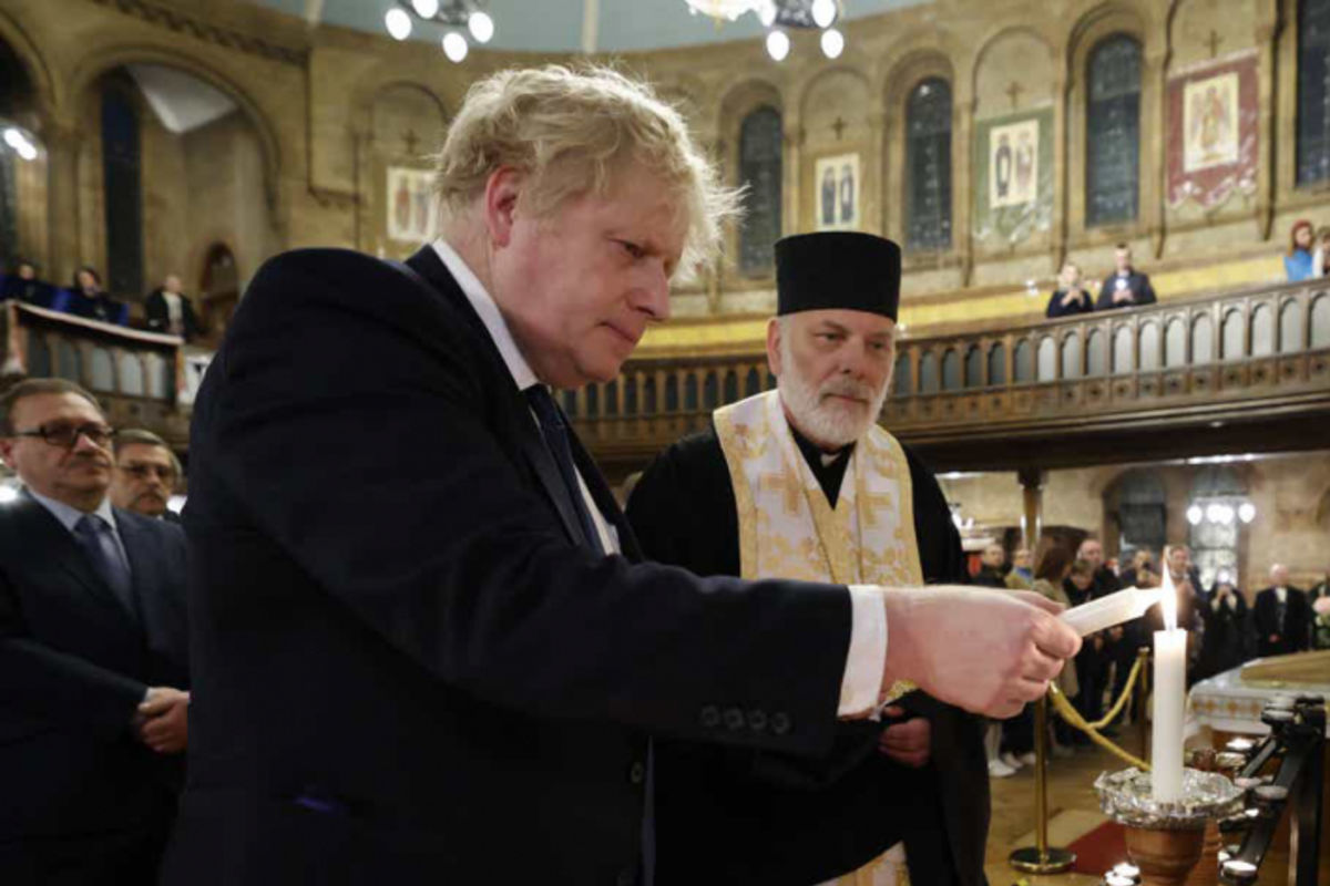 Прем’єр-міністр Великобританії помолився за Україну в українській катедрі в Лондоні