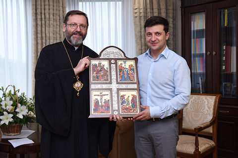 Президент Зеленський привітав Блаженнішого Святослава з Днем народження