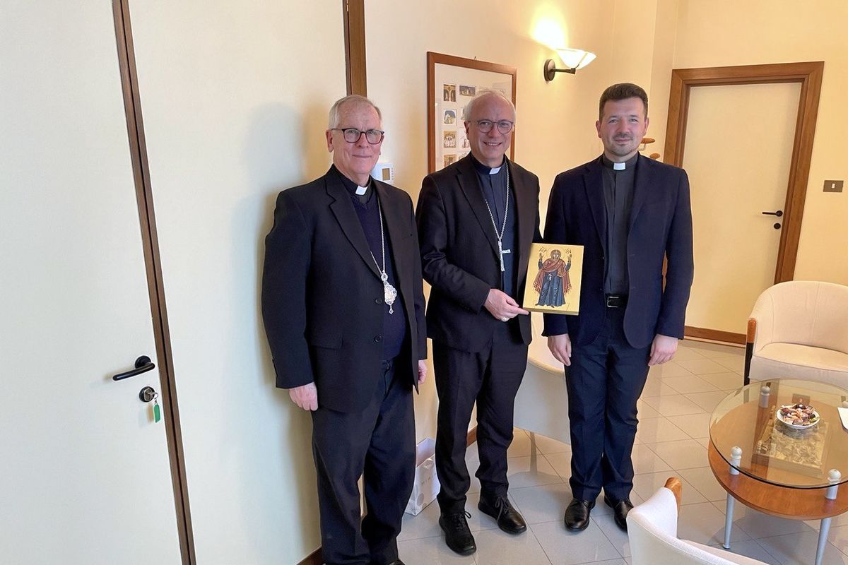 Відбулася зустріч владика Діонісія Ляховича із Секретарем Єпископської Конференції Італії