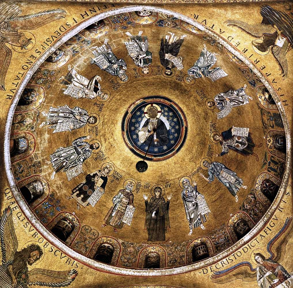 Христос і апостоли, Купол базиліки Святого Марка у Венеції (Італія), XIV ст.