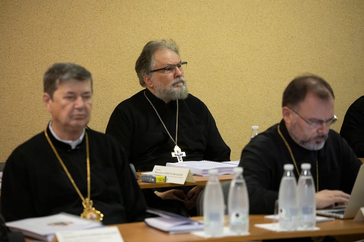 Отець Михайло Квятковський під час Синоду Єпископів УГКЦ 2023 року