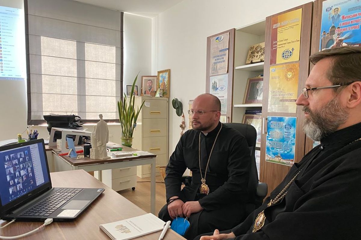 Блаженніший Святослав і владика Степан Сус провели онлайн-конференцію зі священниками з Іспанії