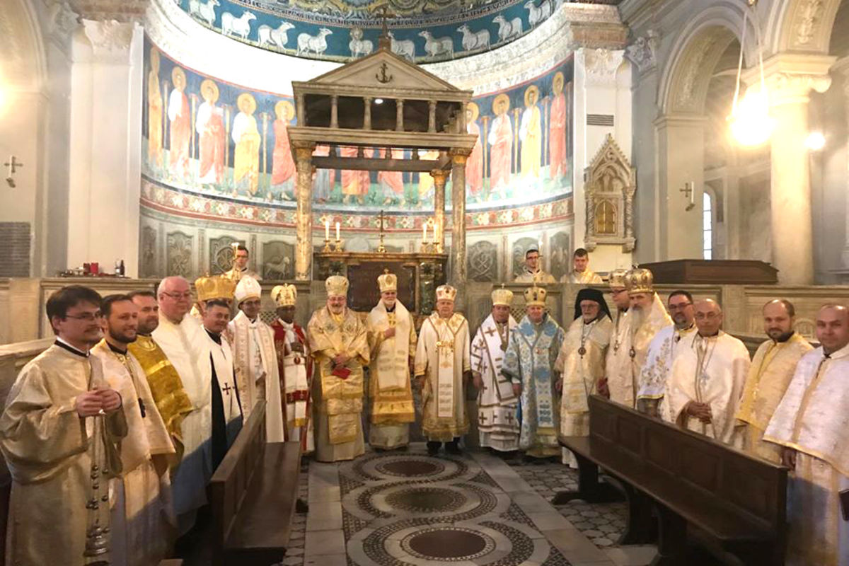 «Ad limina apostolorum» американських східних єпископів завершився візантійською Літургією