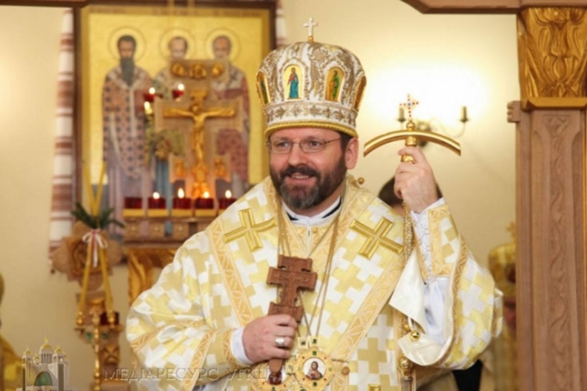 Глава УГКЦ у Київській Трьохсвятительській семінарії освятив зал на честь Папи Франциска