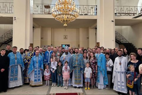 Владика Микола Семенишин очолив прощу до Собору Вишгородської Богородиці