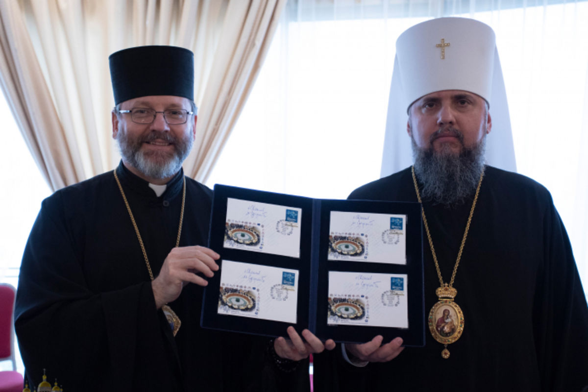 Спецпогашення поштової марки, присвяченої 25-річчю Всеукраїнської ради Церков і релігійних організацій