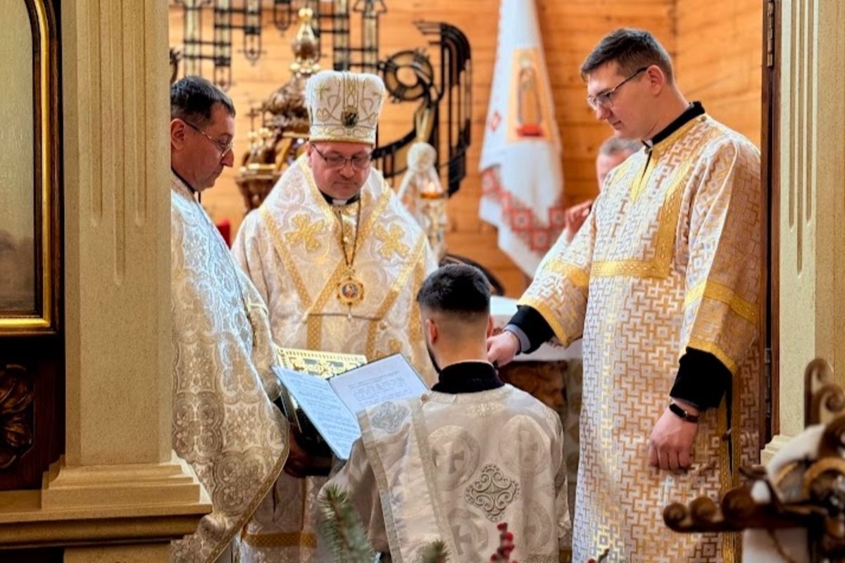 У Шептицькому єпископ Богдан Манишин уділив священичі свячення майбутньому військовому капеланові