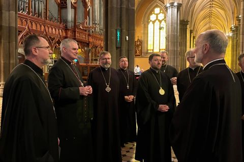 Архиєпископ Пітер Коменсолі прийняв Блаженнішого Святослава та членів Постійного Синоду у Мельбурні