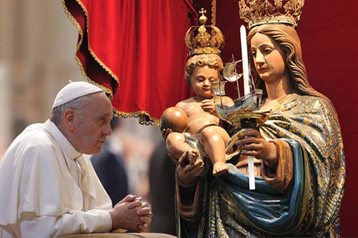 Папа Франциск поділився своїми роздумами про значення молитви «Богородице Діво»