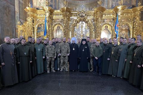У Софійському соборі відбувся перший випуск військових капеланів Національної гвардії України