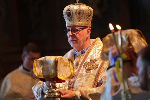 Блаженніший Святослав привітав владику Павла Хомницького із 20-річчям єпископської хіротонії