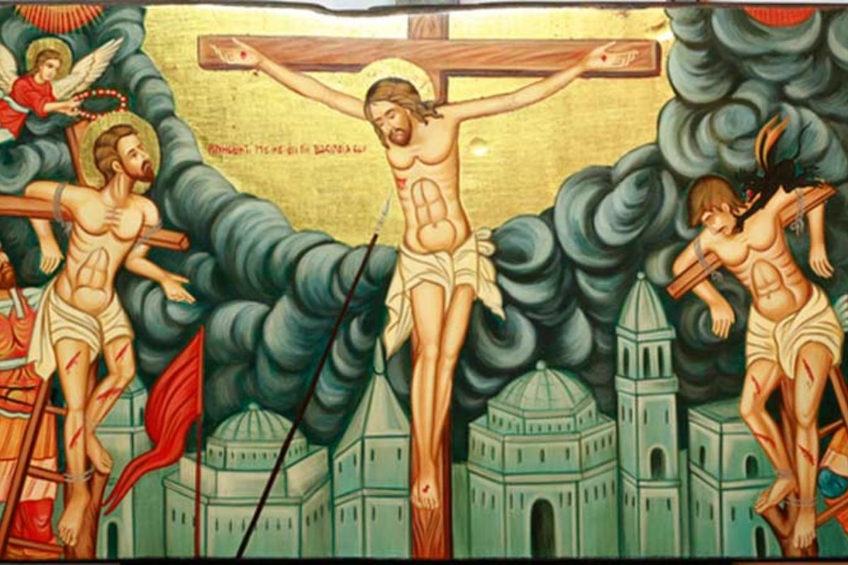 Владика Богдан Дзюрах про розбійника на хресті: «У приниженій, зневаженій Людині розбійник бачить Бога»