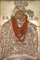 Борусівська чудотворна ікона Пресвятої Богородиці (знаходиться у храмі Різдва Пресвятої Богородиці у с. Борусів Жидачівського району).