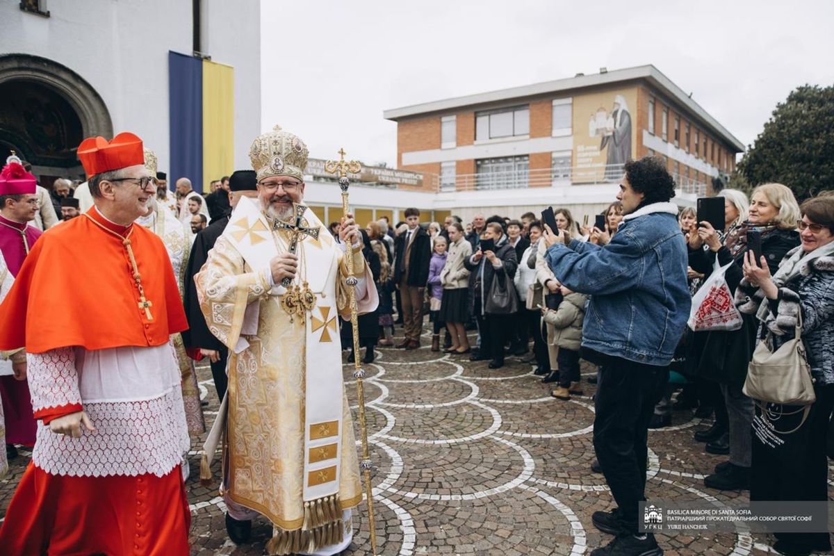 «Я сьогодні приїхав до вас із замерзлого, але незламного Києва — як свідок незламності нашого народу», — Блаженніший Святослав у Римі