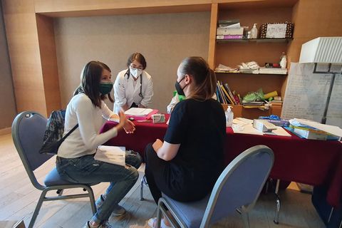 При соборі Святої Софії в Римі діє пункт первинного медичного огляду для українських біженців