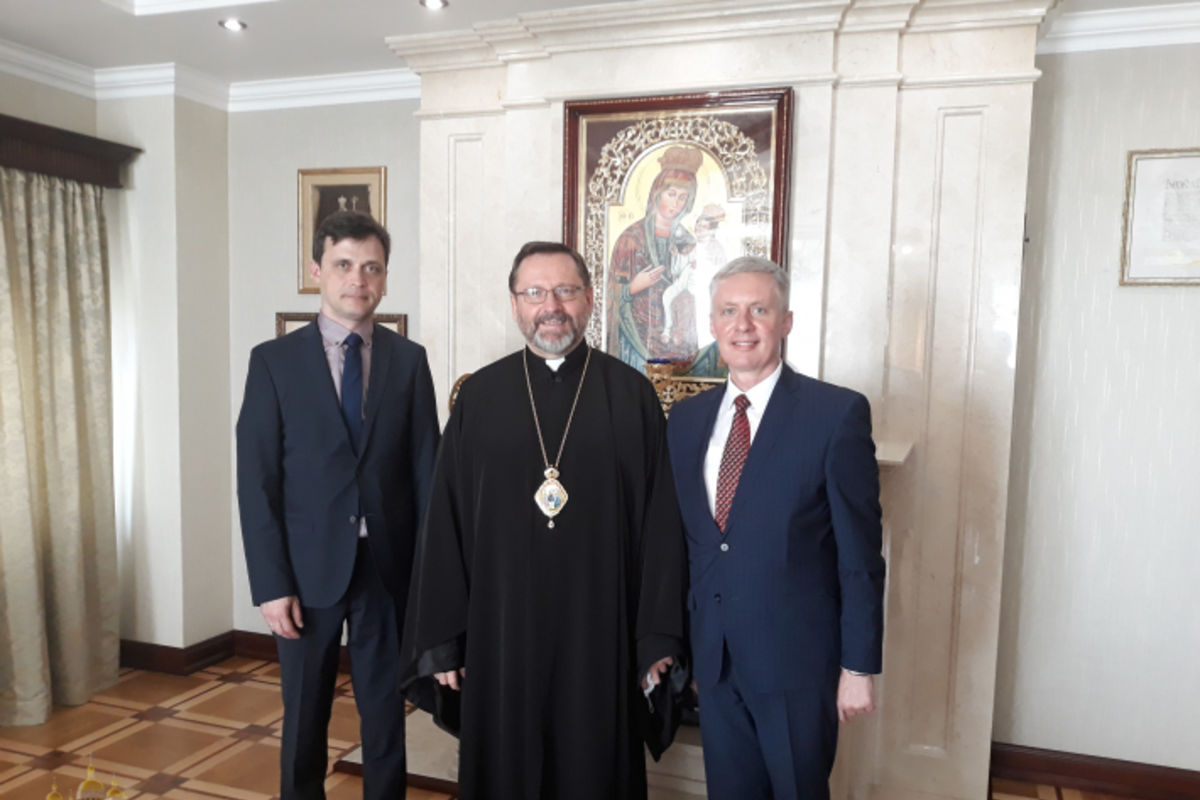 Глава УГКЦ зустрівся з новим Надзвичайним і Повноважним послом Литовської Республіки в Україні