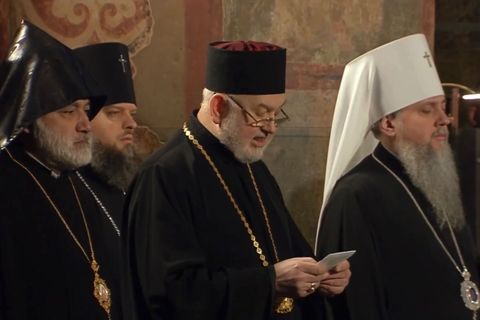 У 4-ту річницю початку повномасштабної війни у Софії Київській відбулася молитва за Україну