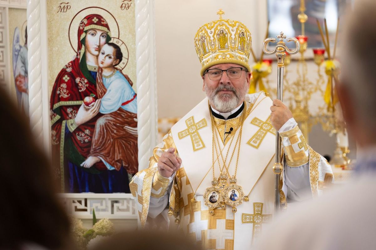 «Христос — наріжний камінь»: Проповідь Блаженнішого Святослава в церкві Святої Софії — Премудрості Божої в селі Петропавлівська Борщагівка у 13-ту неділю після Зіслання Святого Духа