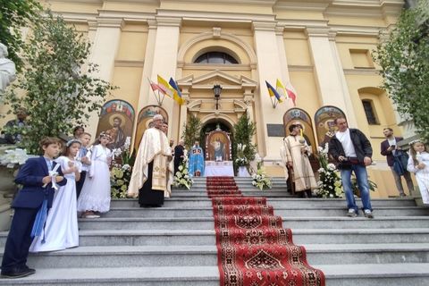 Греко-католики взяли участь у процесії Божого Тіла у Перемишлі
