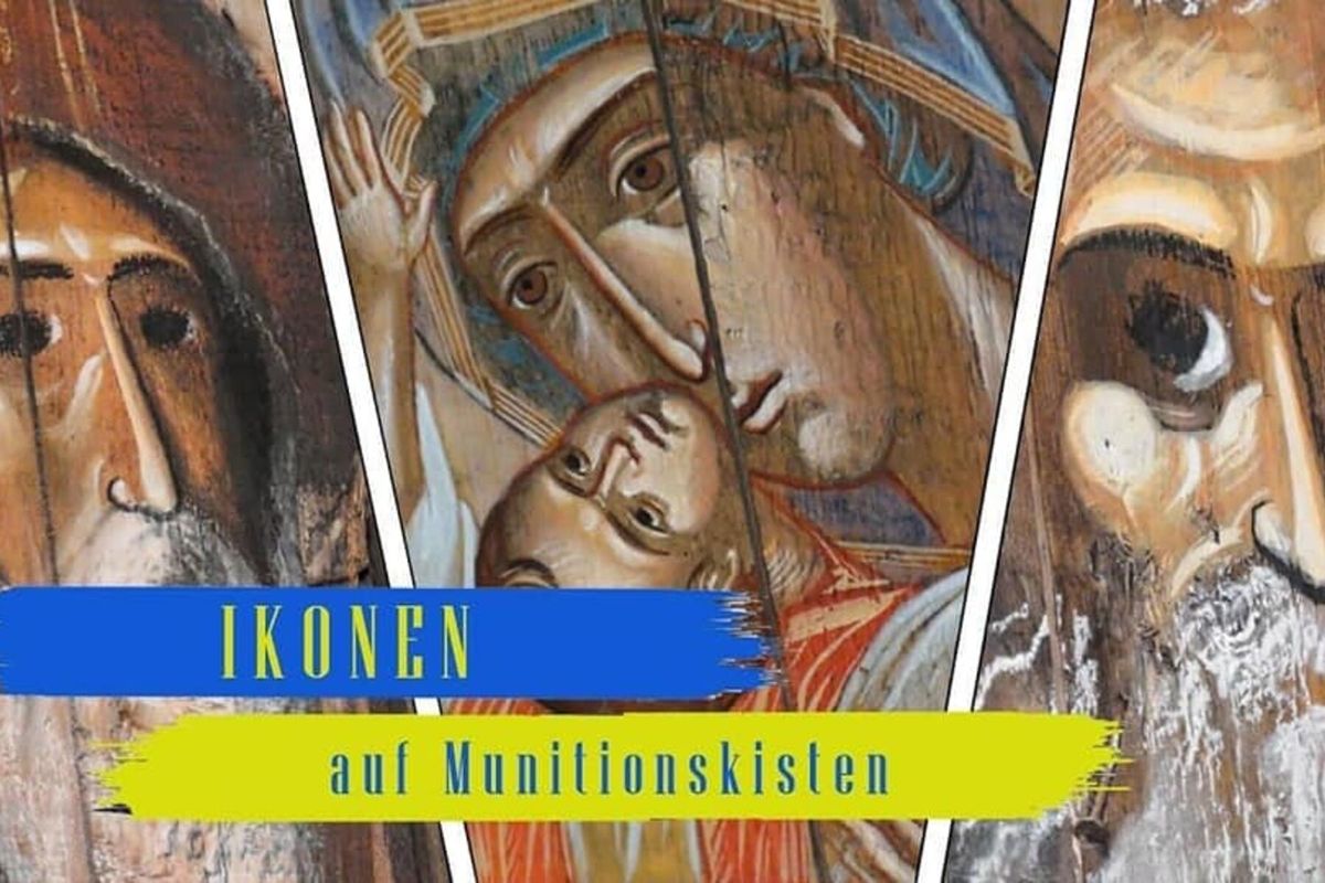 «Мир завжди має свою ціну»: владика Богдан Дзюрах у м. Трір (Німеччина) відкрив виставку «Ікони проти війни»