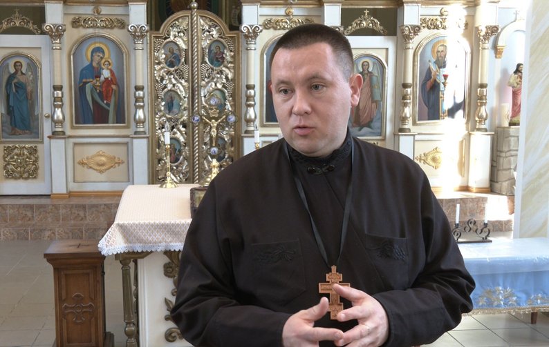 Отець Василь Савків. Фото: Суспільне Тернопіль.