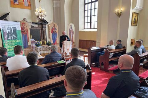 Священники на семінарі Пасторально-міграційного відділу УГКЦ у Литві продовжують відкривати для себе постать священномученика Йосафата