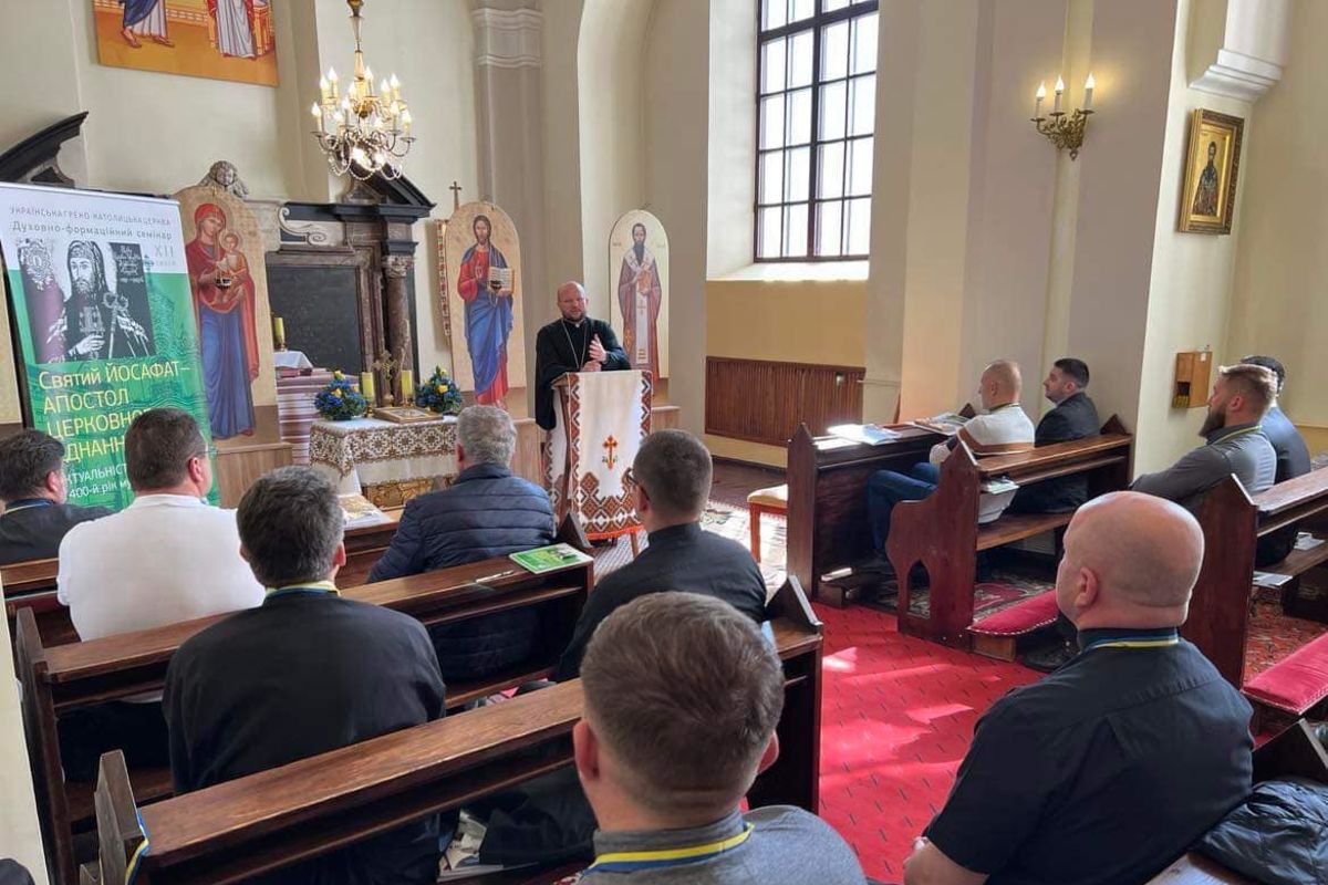 Священники на семінарі Пасторально-міграційного відділу УГКЦ у Литві продовжують відкривати для себе постать священномученика Йосафата