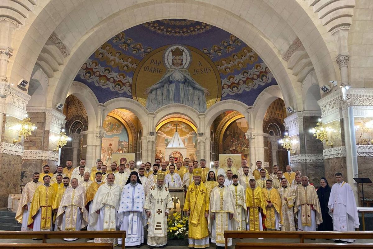 Священники Апостольського екзархату у Німеччині та Скандинавії і Паризької єпархії Святого Володимира провели спільні реколекції у Люрді (Франція)