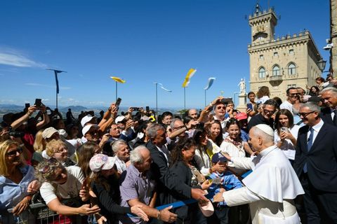 Папа Лев XIV здійснив візит до Сан-Маріно