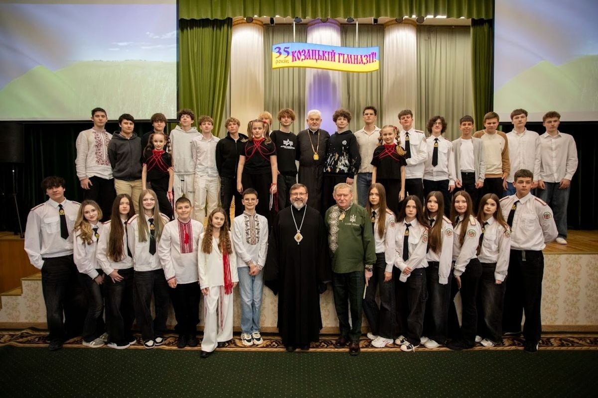 Блаженніший Святослав у Козацькому ліцеї Києва: «Справжня свобода — це здатність робити правильний вибір на користь добра»