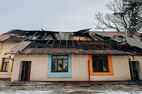Католицька школа Святого Івана Павла ІІ в Коломиї постраждала внаслідок пожежі