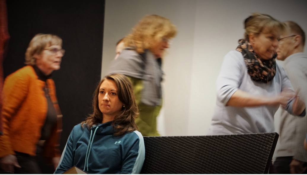 Репетиція вистави, присвяченій Едігні, 2019 рік.