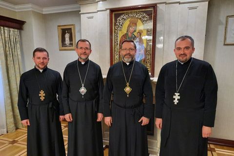 Блаженніший Святослав провів робочу зустріч із членами Секретаріату Синоду Єпископів УГКЦ